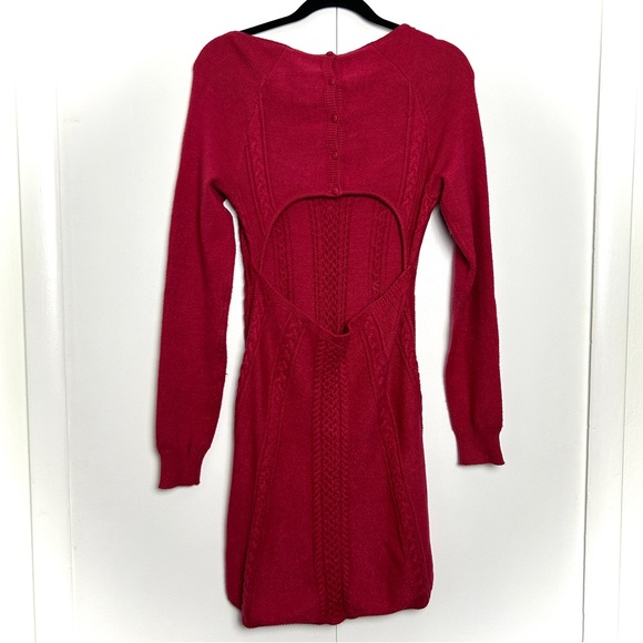 Free People Small World Mini Sweater Dress in Rosemont NWOT - Picture 10 of 10